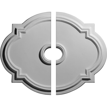Ekena Millwork Waltz Ceiling Medallion, 21 1/4"W x 17 3/8"H x 3 1/2"ID x 1"P CM21WA2-03500